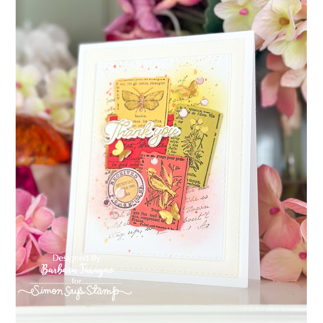 Simon Says Stamp Field Notes Wafer Dies 396sss Thanks Card | color-code:ALT15