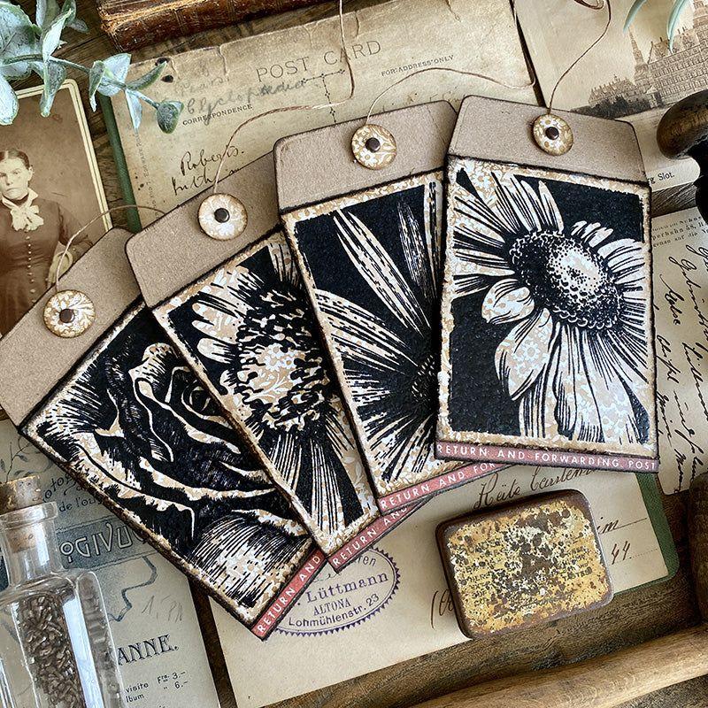 Tim Holtz Cling Rubber Stamps Bold Botanicals CMS462 Flowers | color-code:ALT01