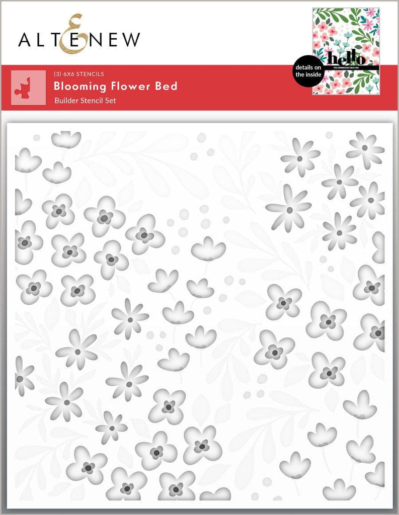 Altenew BLOOMING FLOWER Simple Coloring Stencils ALT7342