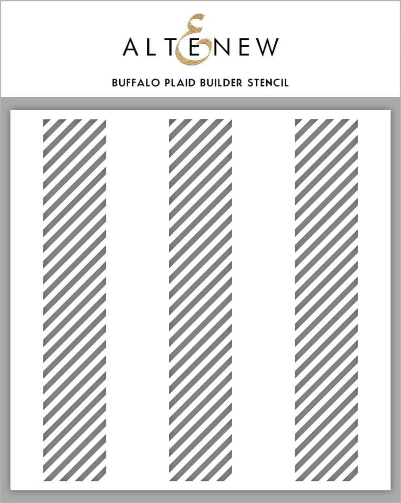 Altenew BUFFALO PLAID BUILDER Stencil ALT3453