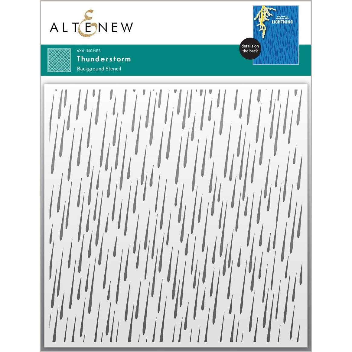 Altenew THUNDERSTORM Stencil ALT6139