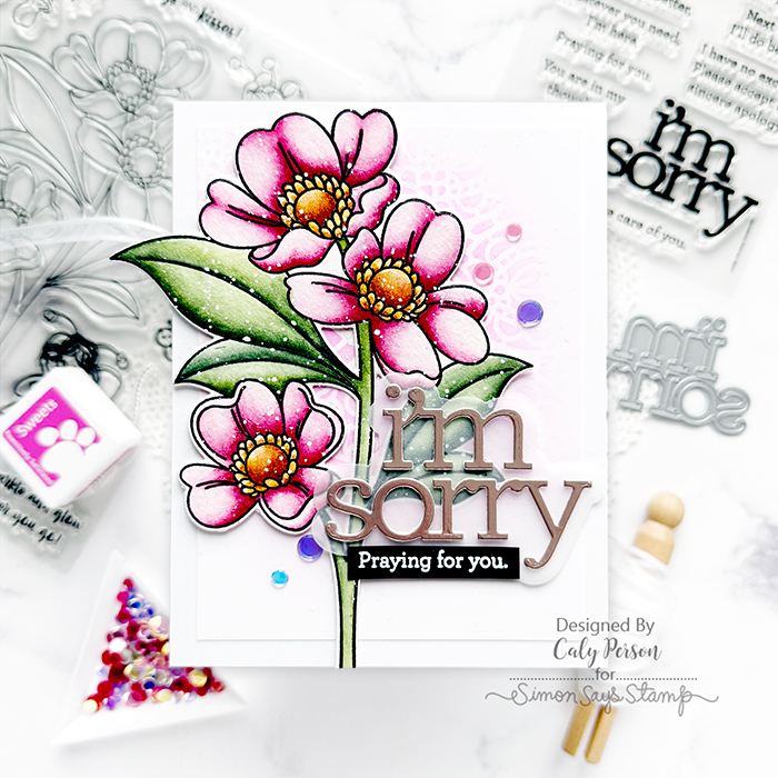 CZ Design Stamps and Dies I'm Sorry Bundle set923is To Be Loved Sympathy Card | color-code:ALT05