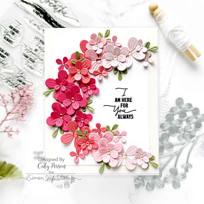 Simon Says Stamp Poised Primula Wafer Dies s992 You Are My Favorite Here for You Card | color-code:ALT06