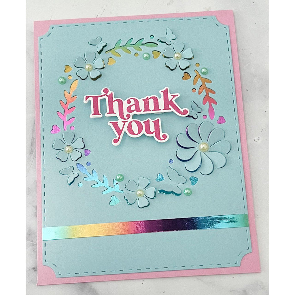 Pink and Main Take Care Clear Stamps pm0684 thank you