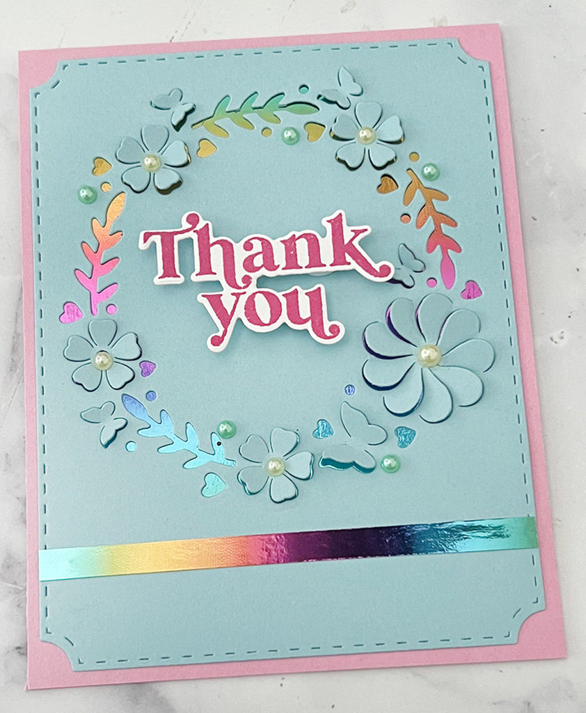Pink and Main Take Care Clear Stamps pm0684 thank you