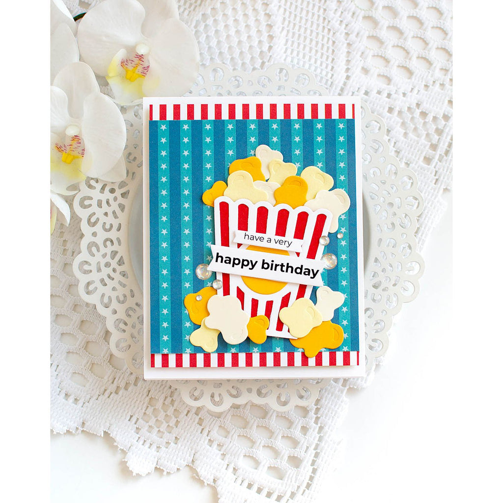 Simon Says Stamp Poppin' Corn Wafer Dies 1454sd Birthday Card | color-code:ALT06