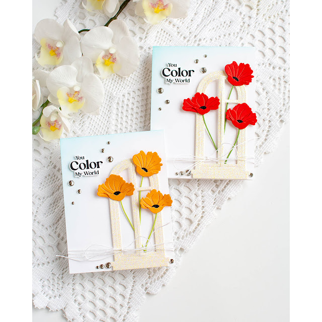 Simon Says Stamp Pretty Poppies Wafer Dies s998 Rain or Shine Friend Cards | color-code:ALT12