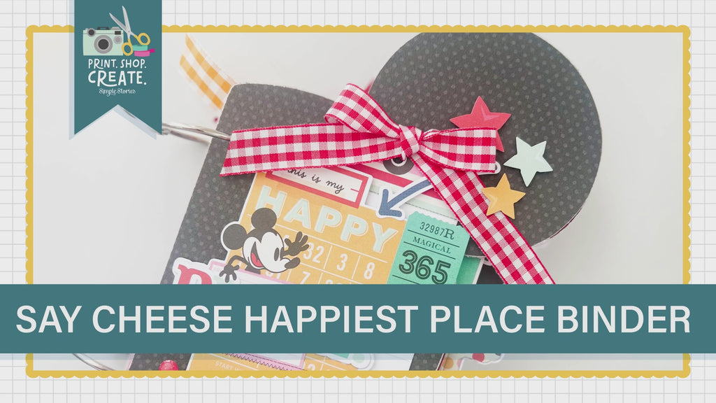 Simple Stories Say Cheese Happiest Place 6 x 8 Paper Pad 26223 Disney Project Video
