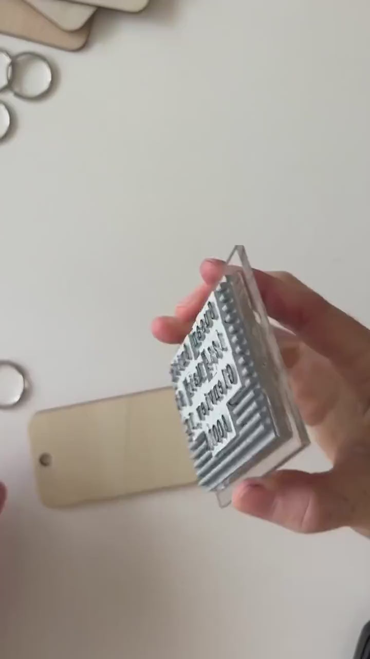 PEGZ V2 American Typewriter Font Connectable Alphabet Stamp Trays cu-v265753 Tag It Video