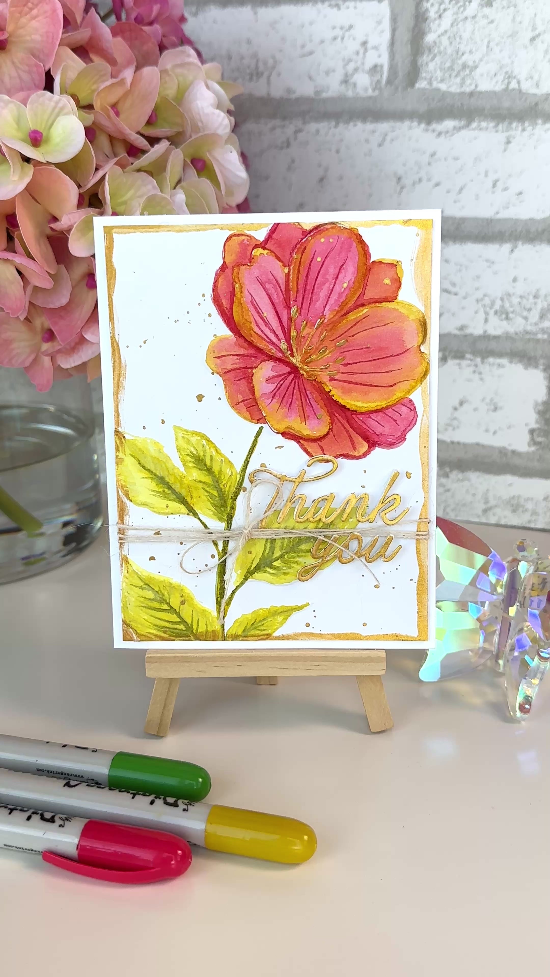 PREORDER Simon Says Stamp Card Kit of the Month August 2026 Made to Flourish ck0826 Barbara Tarayao Showing the Sparkle