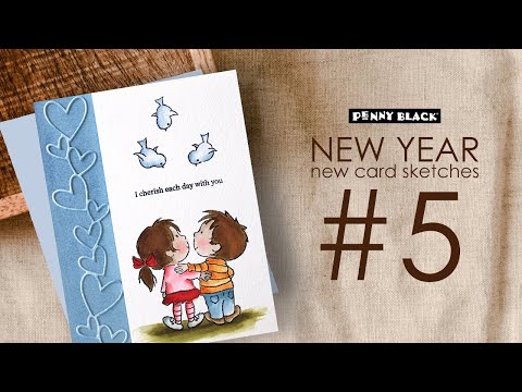 Penny Black Moon and Back Clear Stamp and Die Set video