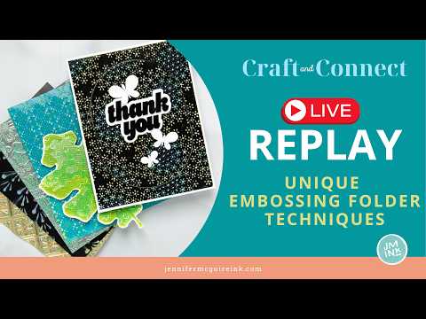 Simon Says Stamp Embossing Folder Boho Flowers sf510 Jennifer McGuire Embossing Folder Technique Showcase