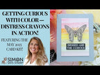 Ranger Tim Holtz Distress Crayon Abandoned Coral TDB52005 Colorful Butterfly Card Video