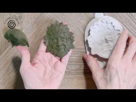 Cosmic Shimmer Forest Leaf Green Man Silicone Mold cf0072-cs video