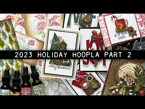 Tim Holtz Distress Ink Pad Walnut Stain Ranger TIM19534 Christmas Tree Stencil Project Video