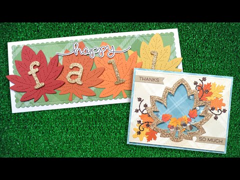Lawn Fawn Outside In Stitched Maple Leaf Dies lf3248 video intro