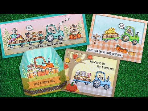 Lawn Fawn Set Hay There, Hayrides! Mice Add-On Clear Stamps and Dies video intro