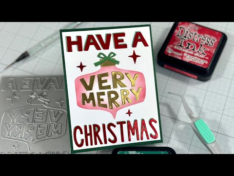 Tim Holtz Distress Ink Pad LUMBERJACK PLAID Ranger tim82354 Very Merry Card Video