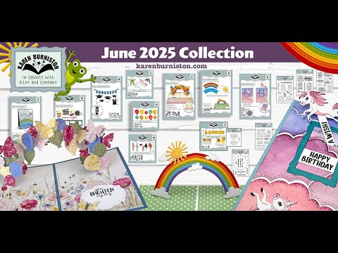 Karen Burniston Birthday Magic Clear Stamps cs017 video