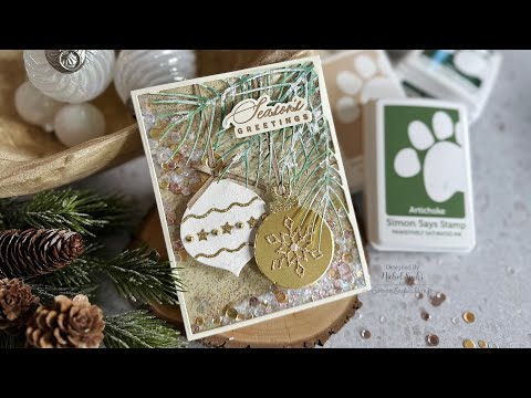 Tim Holtz Distress Grit Paste Opaque Ranger tda71792 Elegant Christmas Card Video