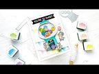 Tim Holtz Distress Rock Candy Crystal Clear Glitter Ranger tdr35879 Gum Ball Machine Card Video