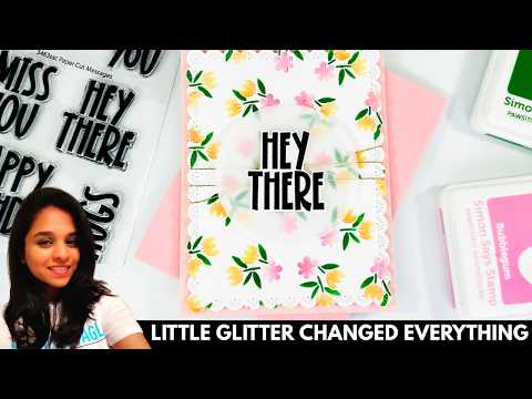 Simon Says Stamp Set of 3 Stencils Sweet Blooms 1149st Every Happiness Revati Panickar NEW Simon Says Stamp Happy Everything Release | Soft Floral Stencil Card Tutorial