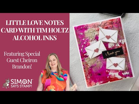 Tim Holtz Distress 8.5 x 11 Watercolor Cardstock Ranger TDA53927 Little Love Notes Card Video
