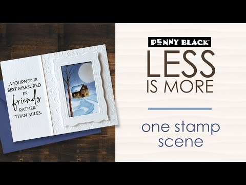 Penny Black Winter Route Cling Stamp 40-946 video