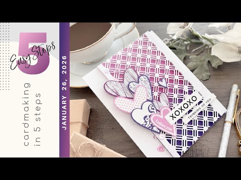 Simon Says Clear Stamps Lots of Hearts sss101208 Heart to Heart