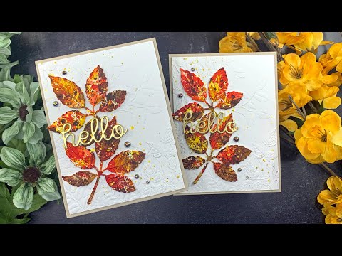 Simon Says Stamp BUCKEYE LEAF Wafer Die s801