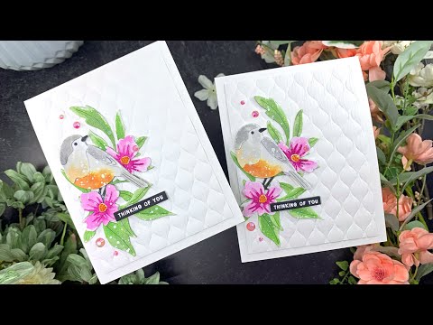 Simon Says Stamp LAYERED WARBLER Wafer Dies s794 Cozy Hugs