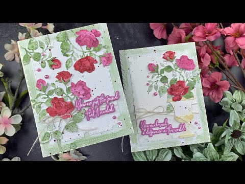 Honey Bee Lovely Layers Sweetheart Roses Dies hbds-llswhr Sweetheart Roses Card Video