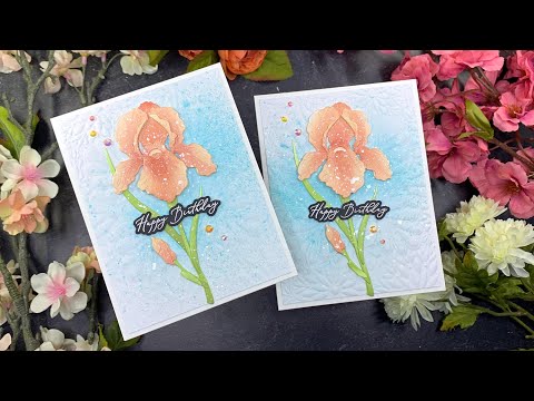 Honey Bee Celebrating You Clear Stamps hbst-533 Birthday Iris Card Video