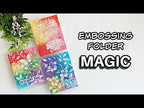 Simon Says Stamp Embossing Folder and Cutting Dies Blossom Bunches sfd385 Celebrate Embossing Folder Technique for Cardmaking | Distress Oxide Ink and Heat Embossing Sandi MacIver