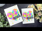 Simon Says Clear Stamps Modern Heart Quilt sss302701c Dear Friend