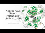 Simon Says Stamp Set of 2 Stencils Friendship Leafy Cluster 1016stc Sweetheart