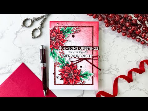 Simon Says Stamps and Dies Poinsettia Swag set886ps Festive Fun