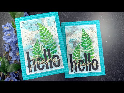 PinkFresh Studio Champagne Glitter Drops pf094es Hello There Card Video