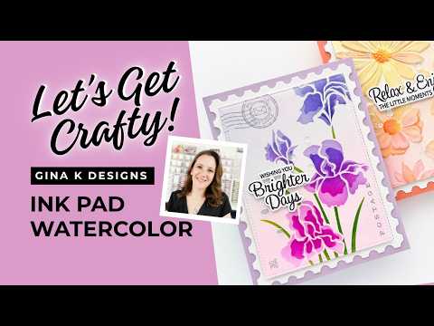 Card Making Tutorial Featuring Gina K Designs Products and two Floral Cards