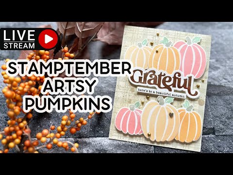Simon Says Clear Stamps Artsy Pumpkins sss302756c