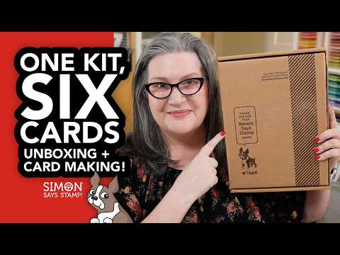 Simon Says Clear Stamps Long Stem Florals 3385ssc Simon Says Stamp Card Kit | 6 Card Tutorial Cathy Zielske