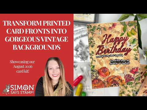 Ranger Tim Holtz Distress Crayon Festive Berries TDB49586 Vintage Background Cards Video