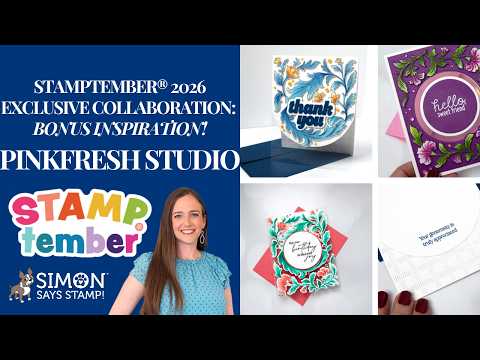 Pinkfresh Studio Grace and Gratitude STAMPtember Exclusive Stamps Dies and Stencils Jennifer McGuire Adding Clear Elements to Cards by Jennifer McGuire with the Pinkfresh Studio STAMPtember Exclusive