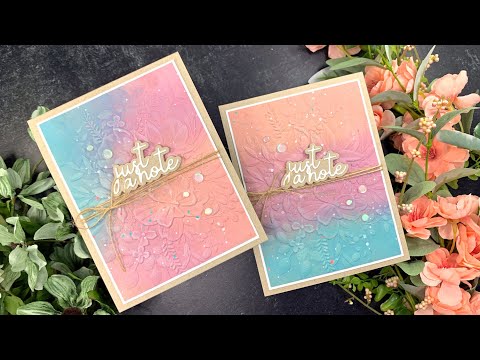 Simon Says Stamp Embossing Folder and Dies Darcy Bouquet sfd318 Just a Note