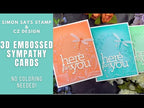 Simon Says Stamp ETCHED DRAGONFLY Wafer Die Set s695