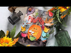 Tim Holtz Distress Halloween Texture Paste Black Opaque Ranger tshk84471 Pumpkin Spice Project Video