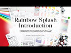 Rainbow Splash 4x6 Clear Stamps Schoolhouse Messages rs102c