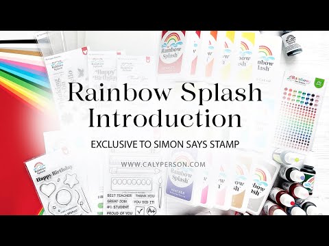 Rainbow Splash 4x6 Clear Stamps Schoolhouse Messages rs102c