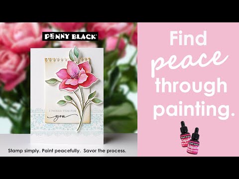 Penny Black Bubble Gum Liquid Watercolor 75-026 video