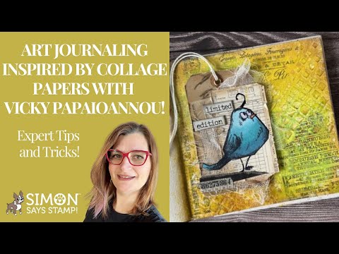 Tim Holtz Distress Oxide Spray Twisted Citron Ranger tso67955 Collage Art Journaling Video